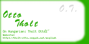 otto tholt business card